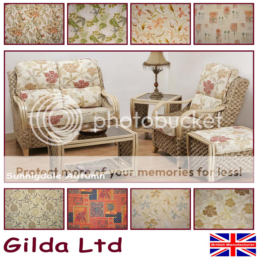 Gilda Replacement Suite Cushions/Covers Cane Furniture Wicker Sofa